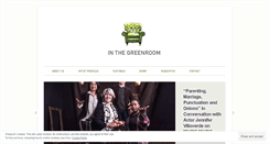 Desktop Screenshot of inthegreenroom.ca